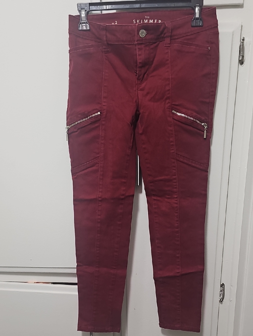 Women’s Skinny Jeans - Burgundy